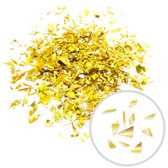 Конфетти дробленые, Золото, Металлик, 250 гр.