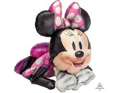 A Шар 3D (35"/89 см) Фигура, Минни Лежачая, 1 шт. в уп.